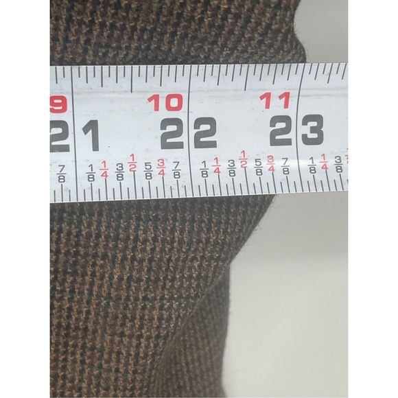 Ralph Lauren Blazer Men 46 Long‎ 46L Brown Black Wool Tweed Suit Sport Coat - Picture 9 of 12